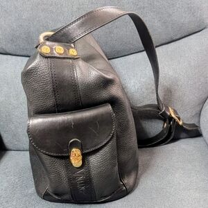 Black Leather Valentina Bag - Still Has Lots Of Life!